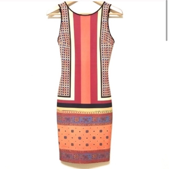 Clover Canyon Cane Scarf Neoprene Scuba Mini Dress - Picture 3 of 8